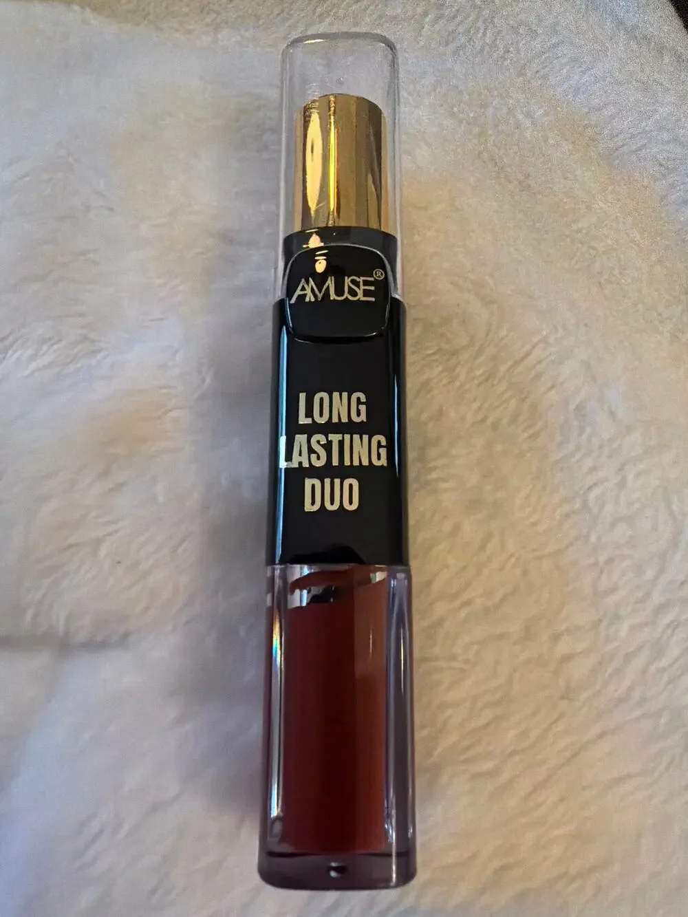Amuse Long Lasting Duo No. 4 Lipstick Liquid Matte Lip Color 0.28 oz 8g NEW